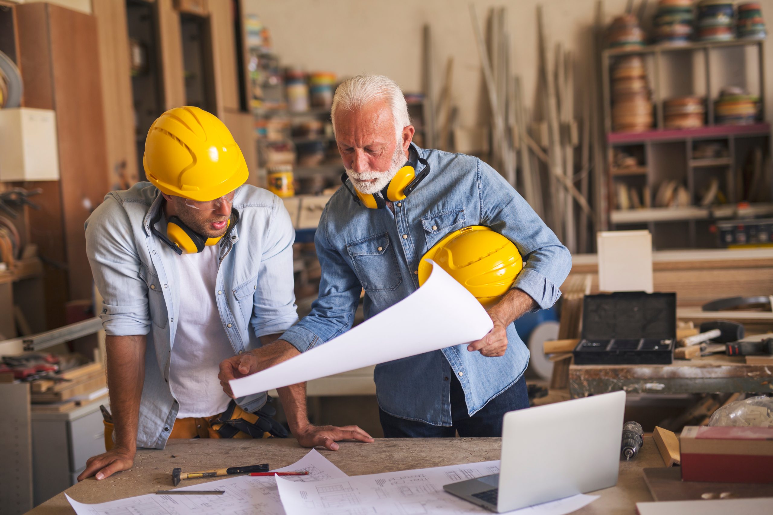 Construction worker and manager